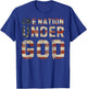 ONE NATION UNDER GOD Flag 4th Of July Patriotic Christian T-Shirt - T-Shirt | Royal