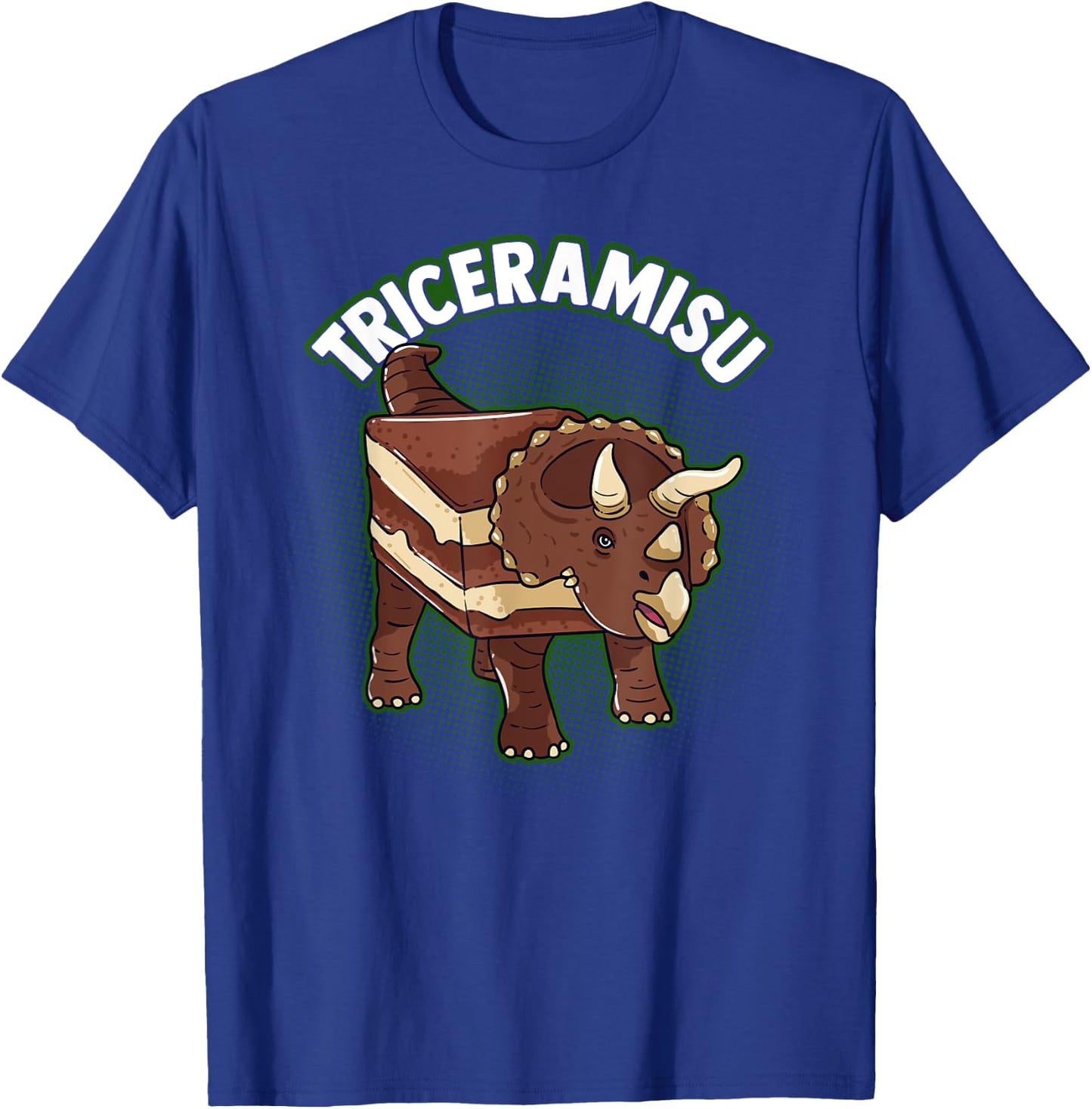 Triceramisu | Triceratops Dinosaur Lover Pastry Chef Pun T-Shirt - T-Shirt | Royal