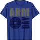Arm Day Biceps and Triceps Gym Rat T-Shirt - T-Shirt | Royal