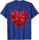 Heart Roses Flower Love Graphic T-Shirt - T-Shirt | Royal