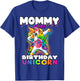 Mommy of the Birthday Unicorn Dabbing Matching Family T-Shirt - T-Shirt | Royal