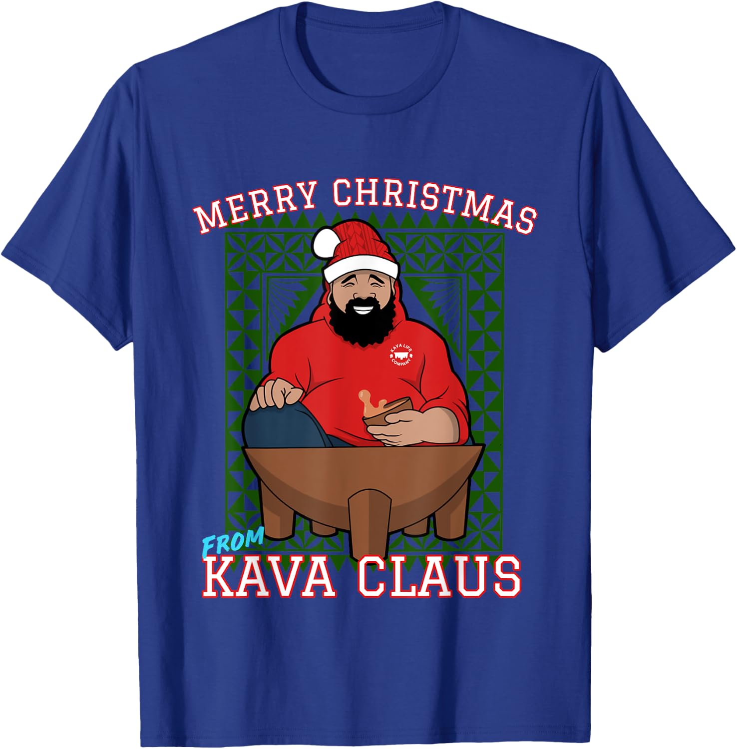 Merry Christmas from Kava Claus T-Shirt - T-Shirt | Royal