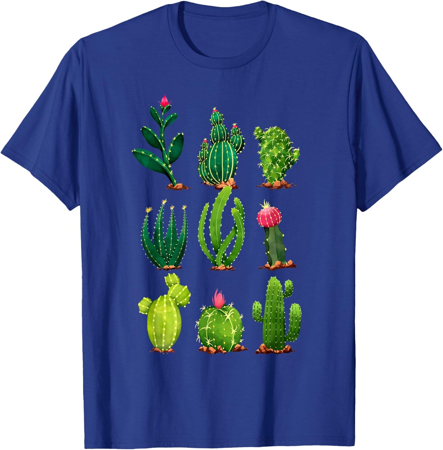 Plant Enthusiast Planting Gardener Gifts Cactus Plants , -Adults, Black, Short Sleeve, , Small T-Shirt - T-Shirt | Royal