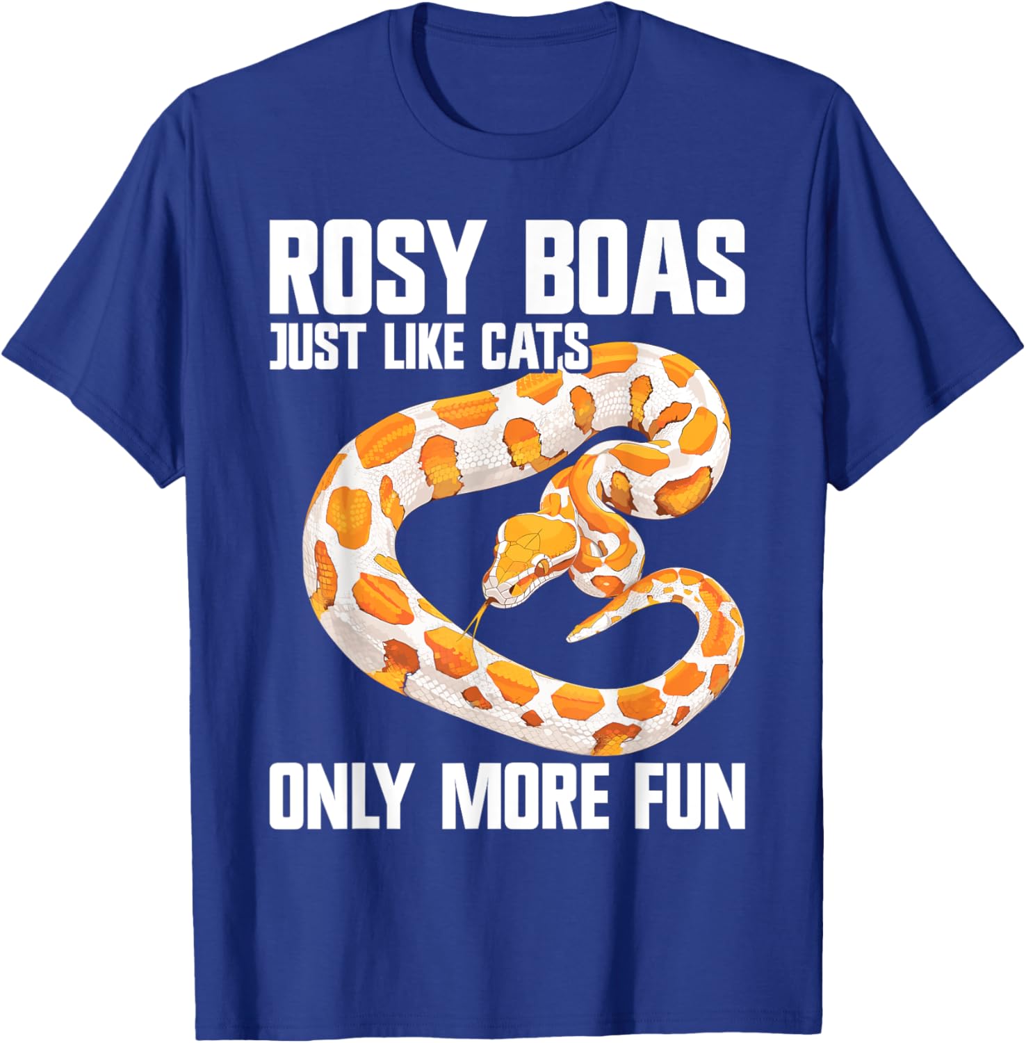 Rosy Boa Snake Accessories Plush Snake Heart Rosy Boa T-Shirt - T-Shirt | Royal