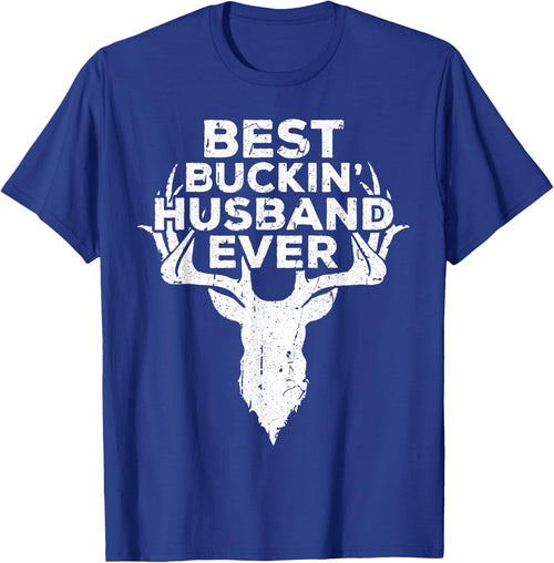 Best Buckin' Husband Ever Shirt Men Hunting Fathers Day