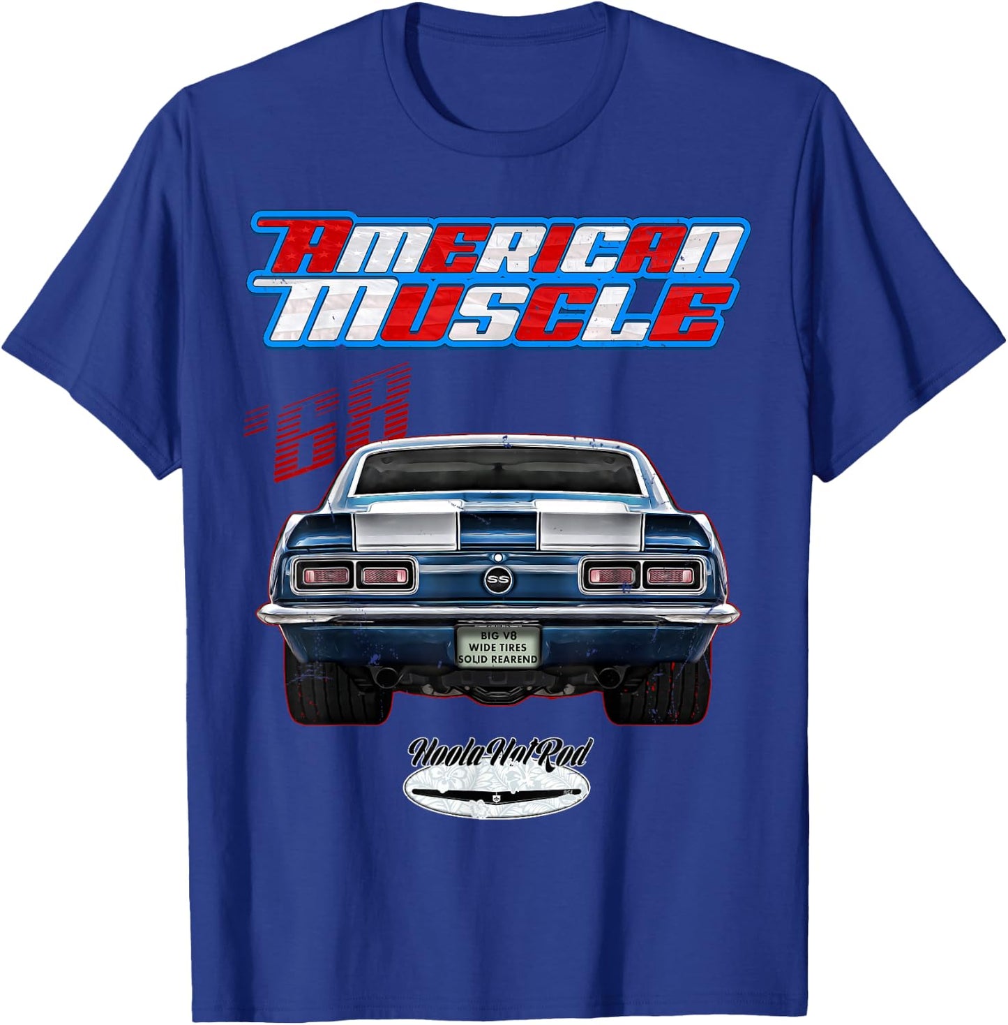 1968 F-Body,SS,RS,Z/28,Z28,Muscle Car,Drag Car,Hoola Hotrod T-Shirt - T-Shirt | Royal