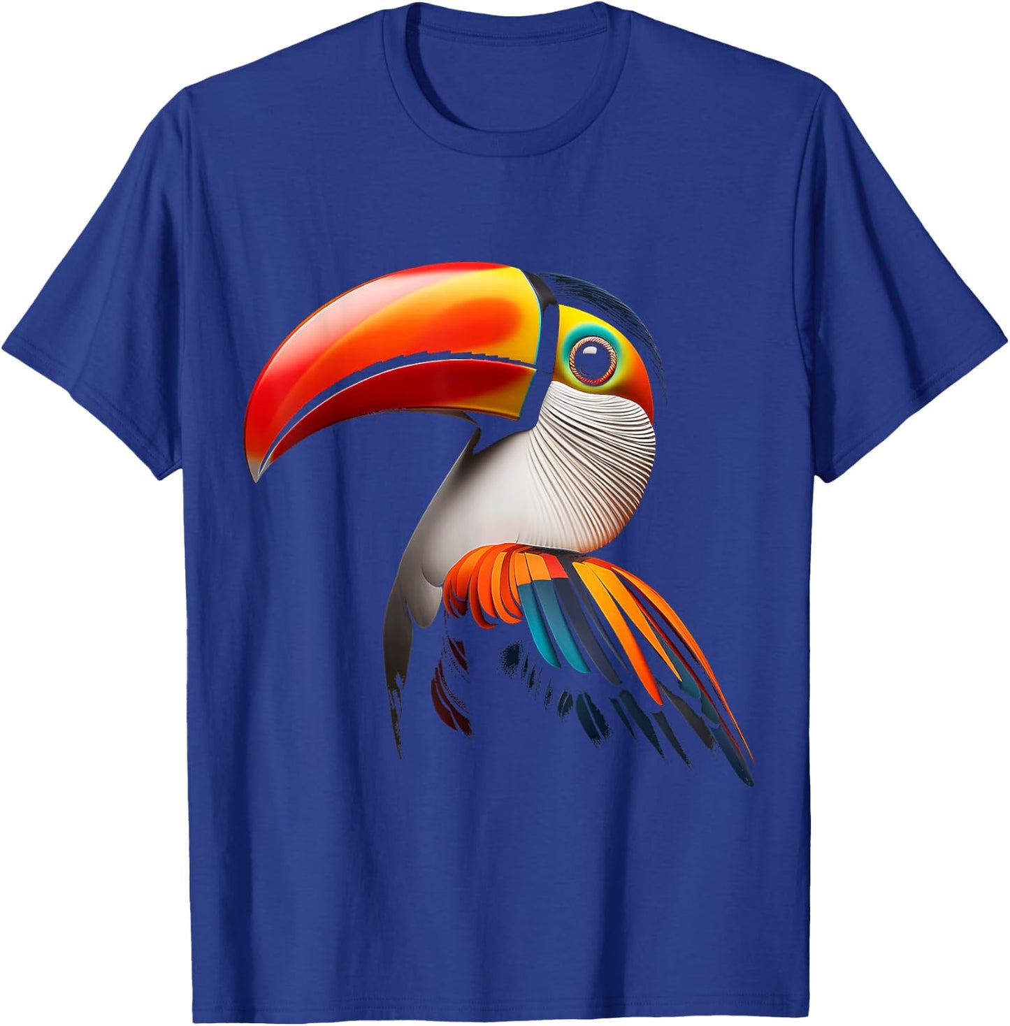 Toucan Bird Colorful Art Animal Graphic Motif Toucan T-Shirt - T-Shirt | Royal