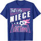 That's My Niece Out There Soccer Aunt Soccer Uncle T-Shirt - T-Shirt | Royal