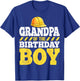 Grandpa of the Birthday Boy Construction Birthday Party T-Shirt - T-Shirt | Royal