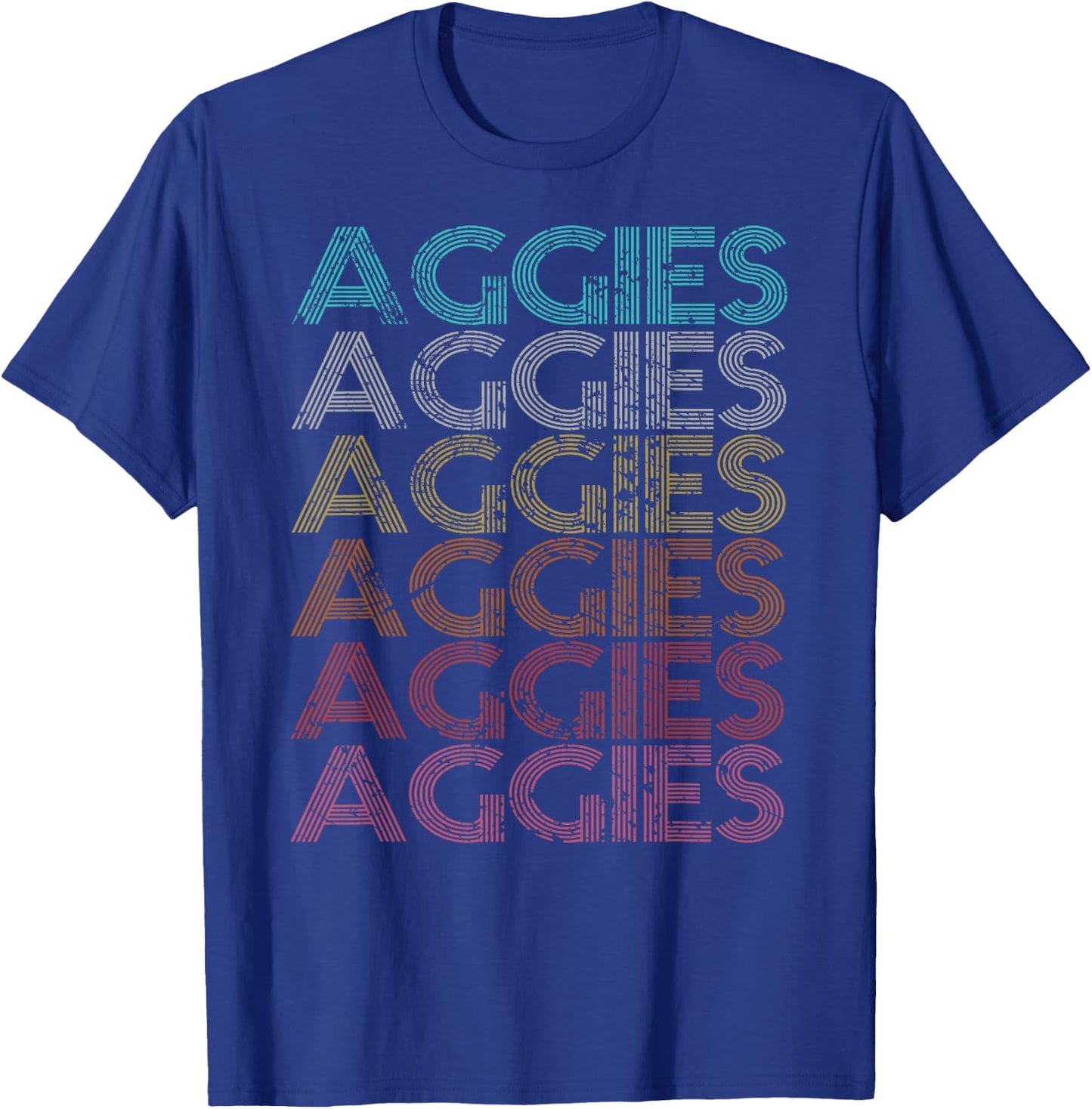 Retro Vintage Aggies T-Shirt - T-Shirt | Royal