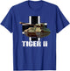 Tiger II German Heavy Tank WW2 Panzer Armored T-Shirt - T-Shirt | Royal