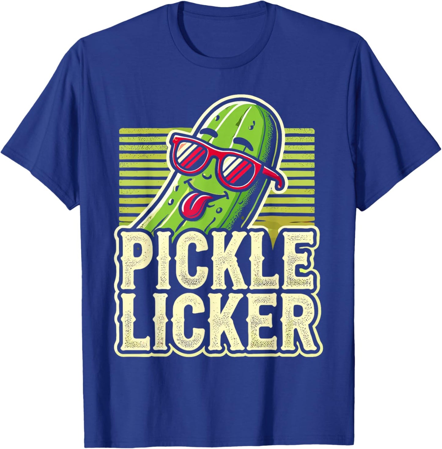Pickle Licker Humorous Pickle Themed Apparel T-Shirt - T-Shirt | Royal