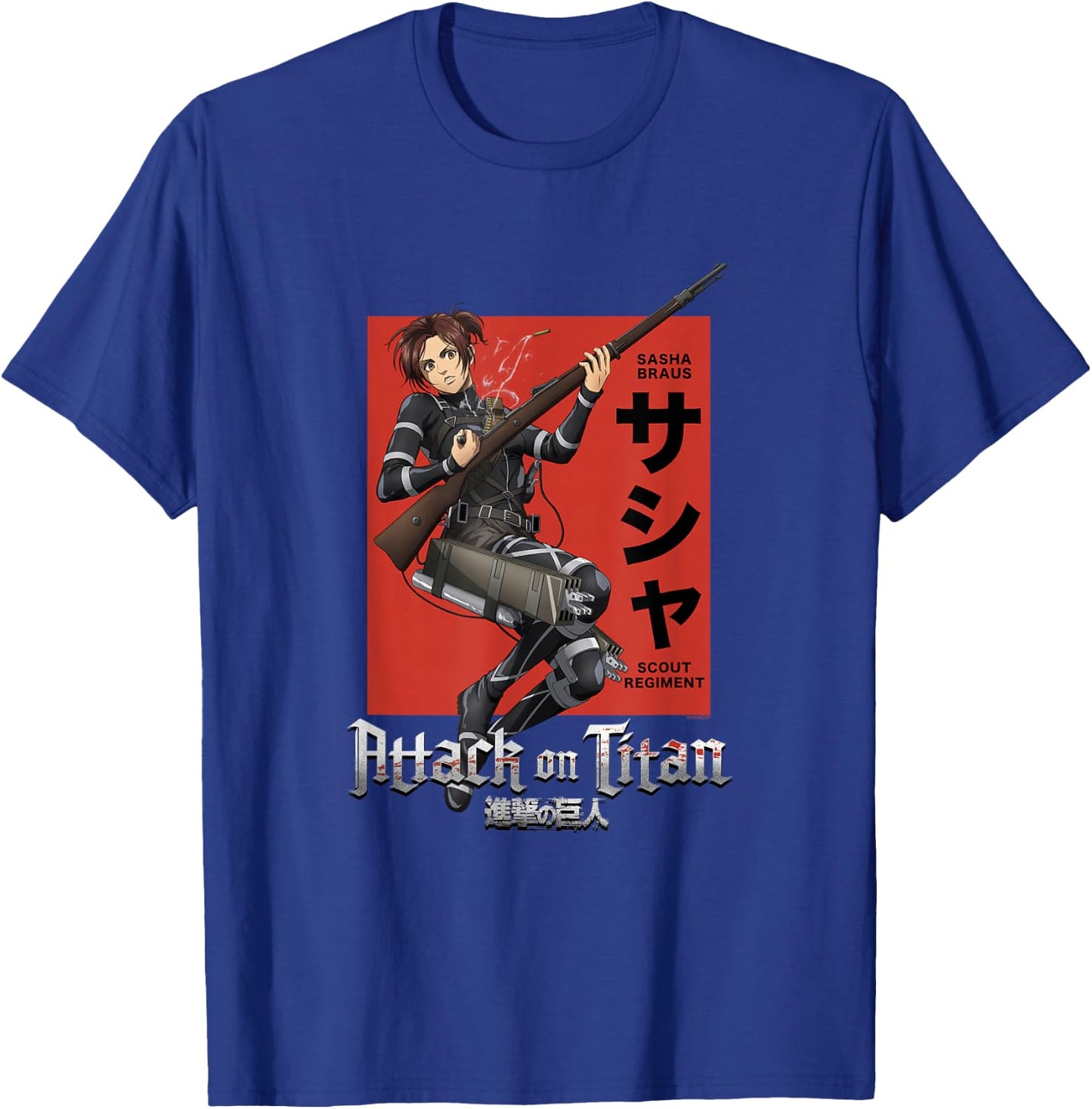 Attack on Titan Season 4 Sasha Loading Gun Anime T-Shirt - T-Shirt | Royal