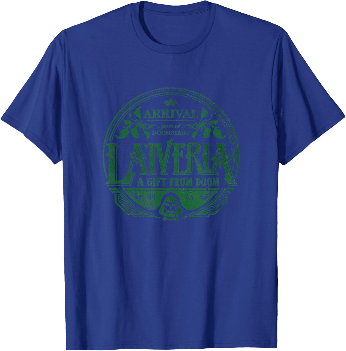 Marvel Avengers Classic Latveria Port of Doomstadt Vintage T-Shirt - T-Shirt | Royal
