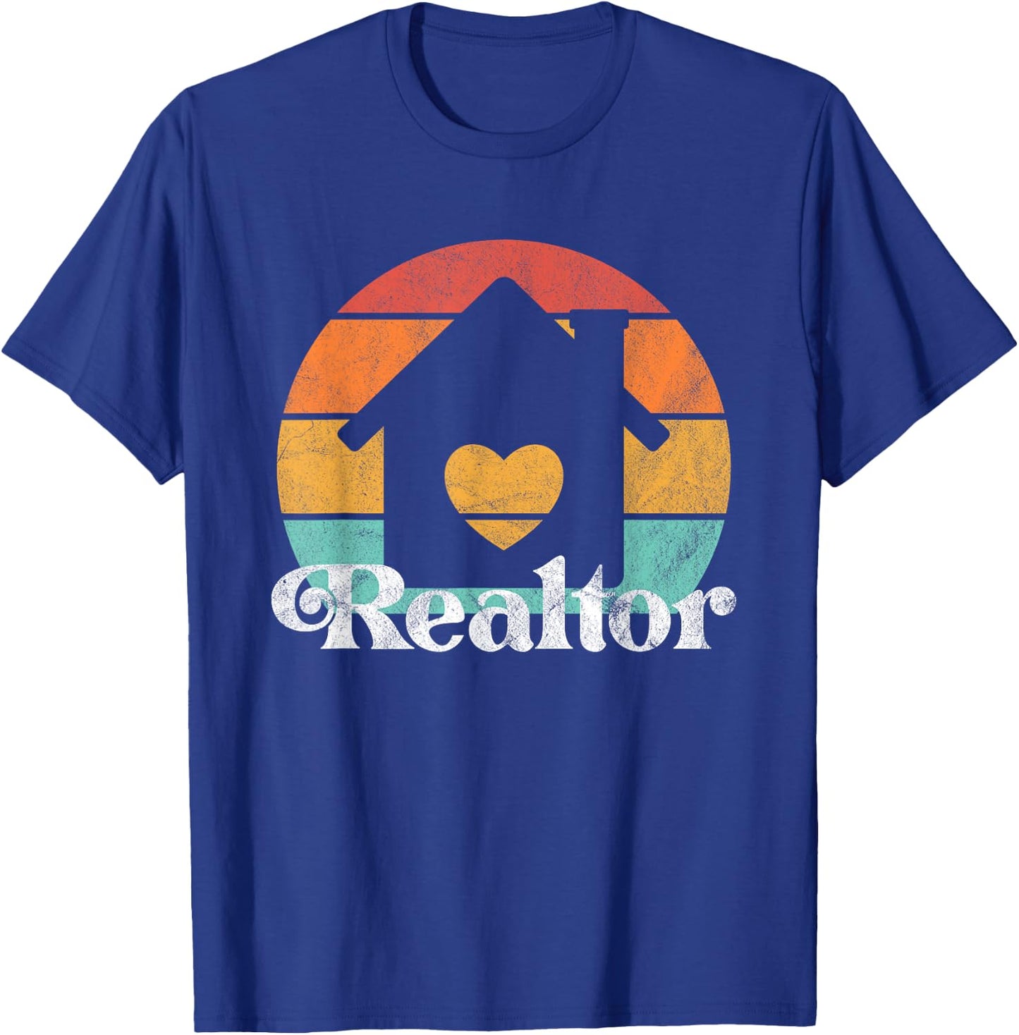 Real Estate or Realtor Retro Vintage T-Shirt - T-Shirt | Royal