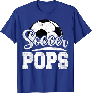 Soccer Pops Soccer Player Game Day Father's Day T-Shirt - T-Shirt | Royal