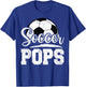 Soccer Pops Soccer Player Game Day Father's Day T-Shirt - T-Shirt | Royal