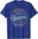 Best Husband Ever Father's Day Husband Gifts Vintage Emblem T-Shirt - T-Shirt | Royal