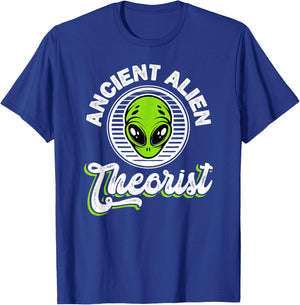 Ancient Alien Theorist Extraterrestrial T-Shirt - T-Shirt | Royal