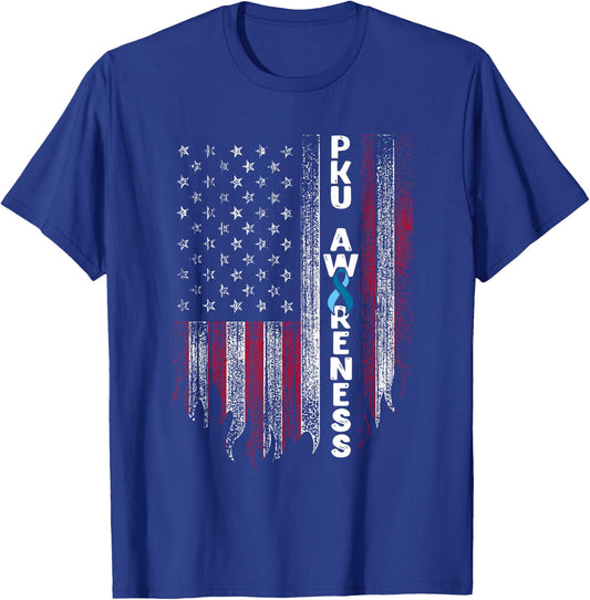 Phenylketonuria PKU Strong Warrior Inspiring Awareness T-Shirt - T-Shirt | Royal