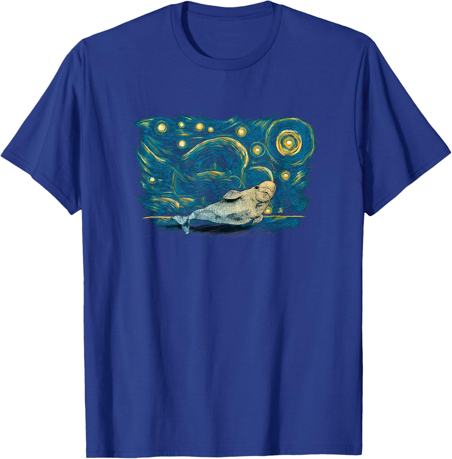 Retro Vintage Style Beluga Whale T-Shirt - T-Shirt | Royal