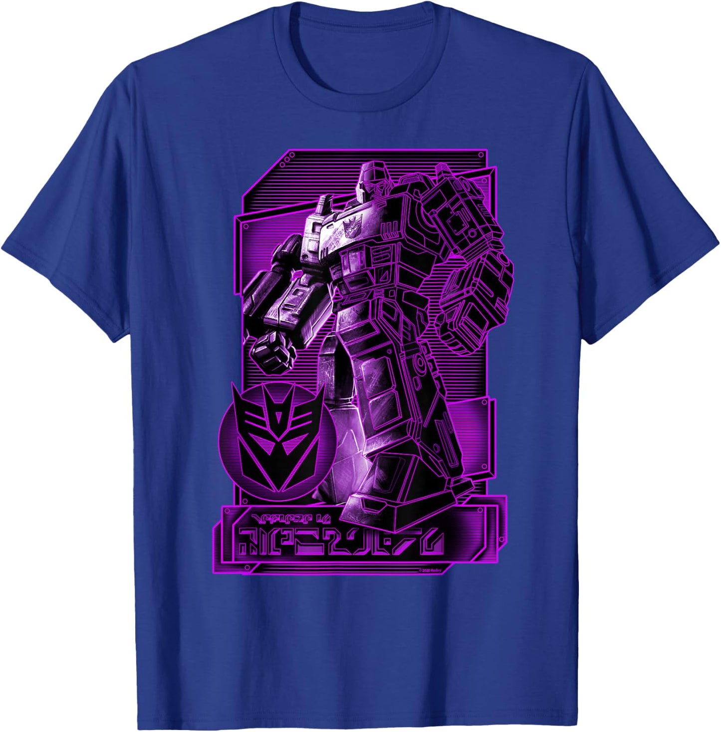 Transformers: War For Cybertron Megatron Portrait T-Shirt - T-Shirt | Royal