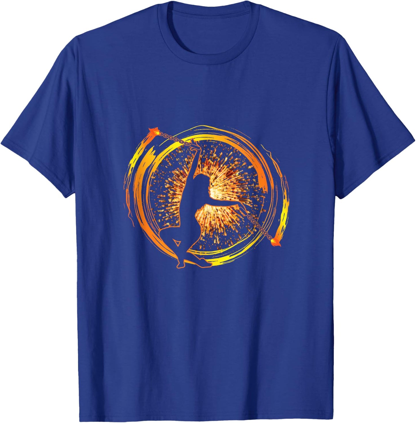Fire Poi Performer Fire Dance Festival Pyro Lovers Dancers T-Shirt - T-Shirt | Royal