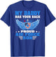 My Daddy Has Your Back Proud Air Force Son Military Child T-Shirt - T-Shirt | Royal