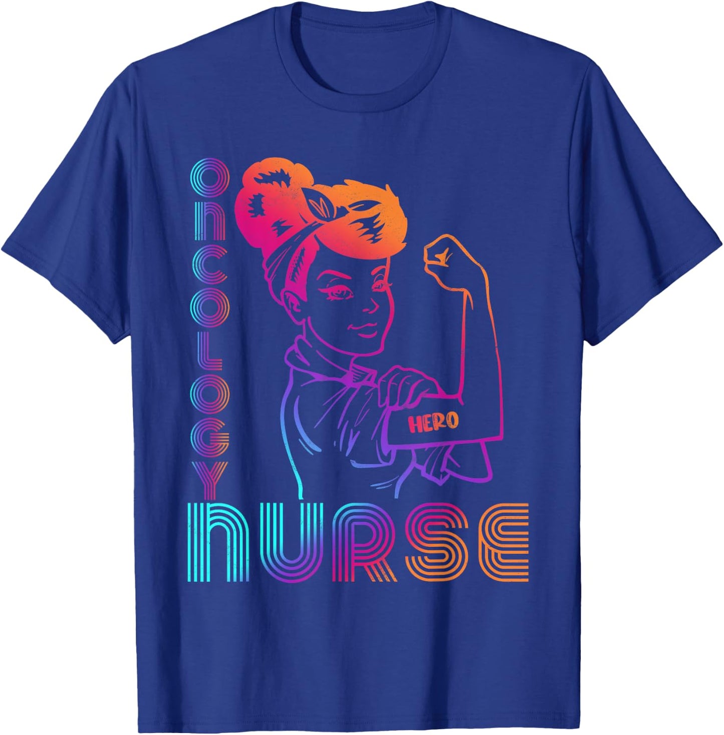 Vintage Oncology Nurse Cute RN T-Shirt - T-Shirt | Royal