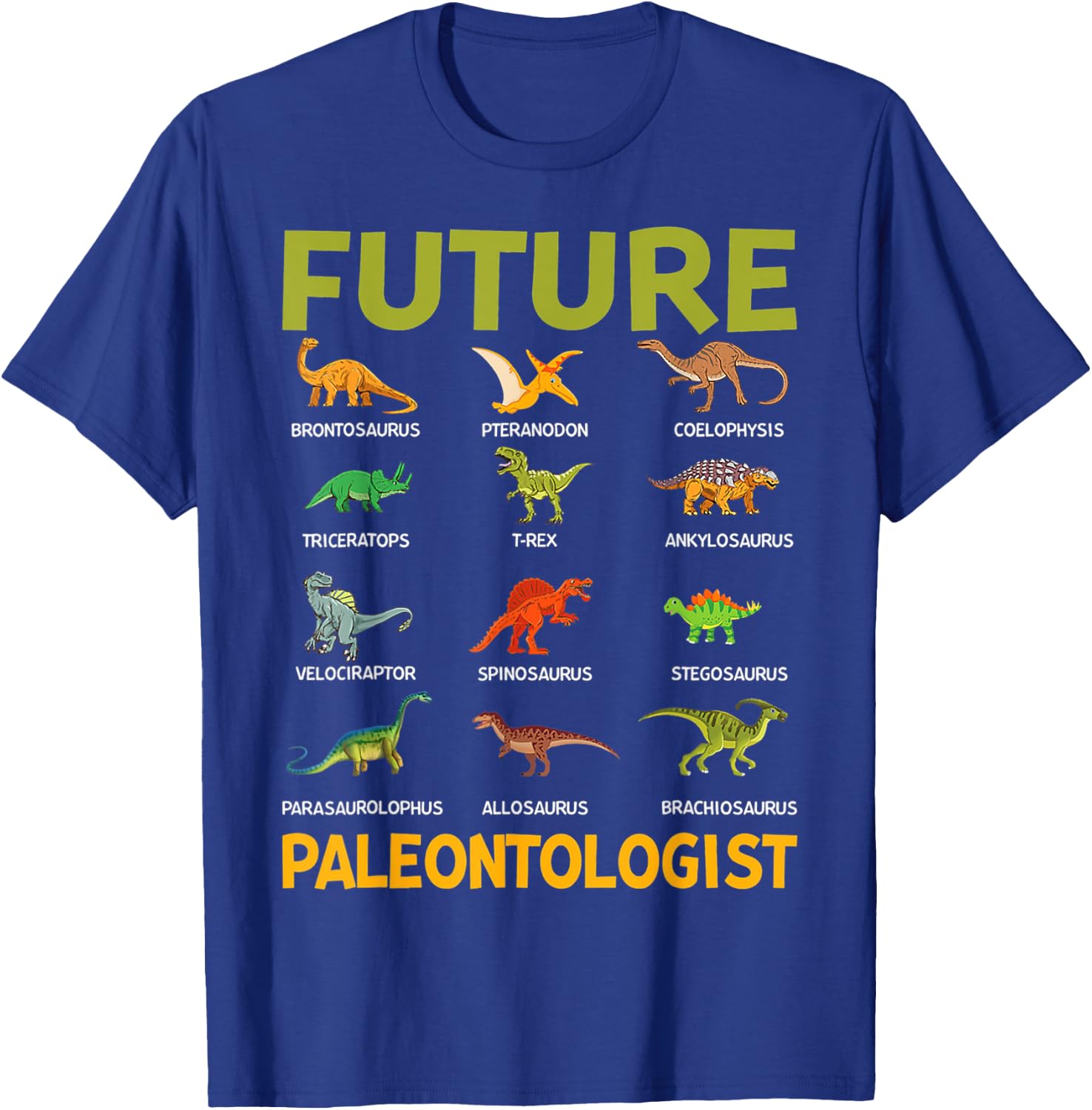 Future Paleontologist Dinosaurs Lover Shirts Boys And Girls T-Shirt - T-Shirt | Royal