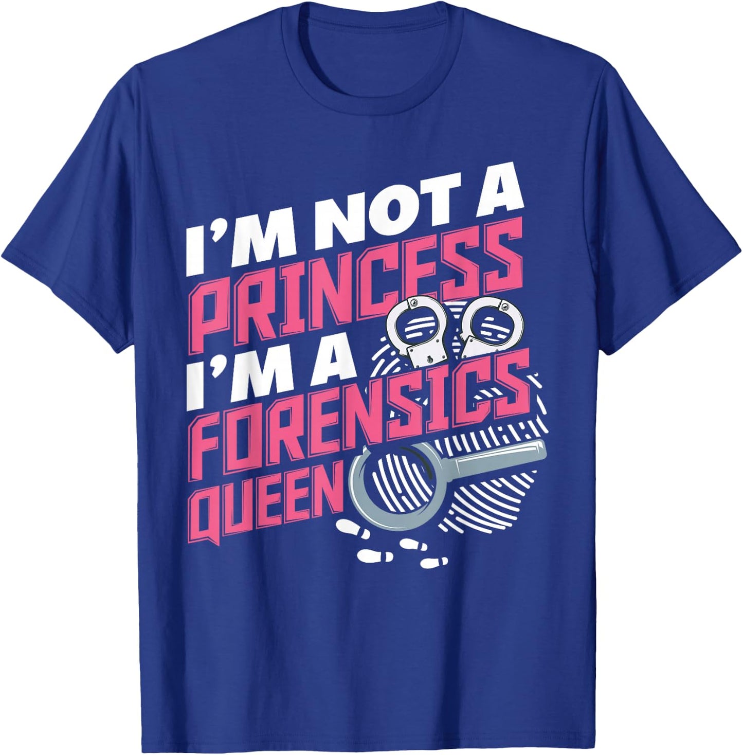 Women Funny Forensics Science Criminology Student T-Shirt - T-Shirt | Royal