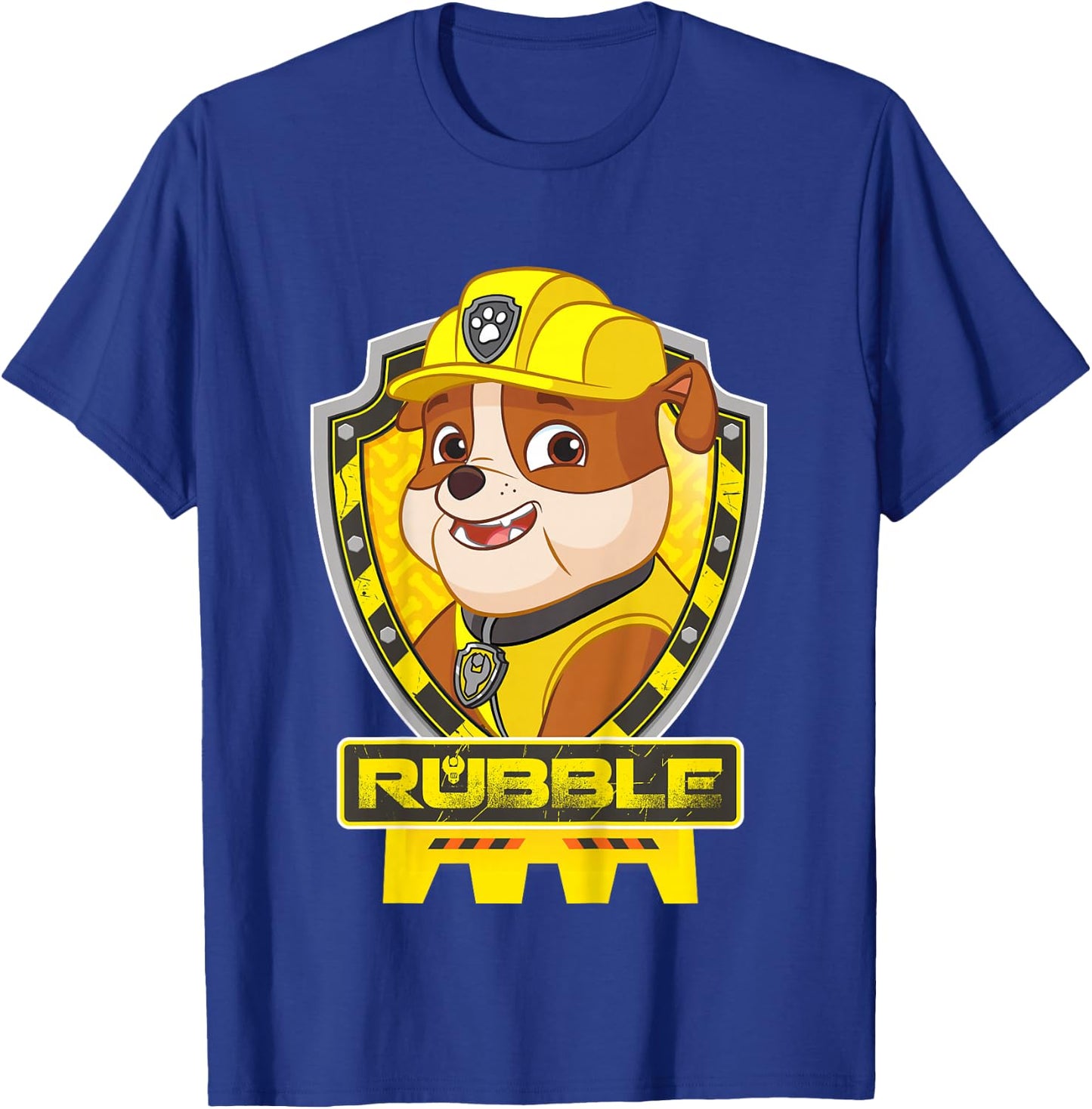Paw Patrol Kids Rubble Adventurous Pup Bravery on Duty T-Shirt - T-Shirt | Royal