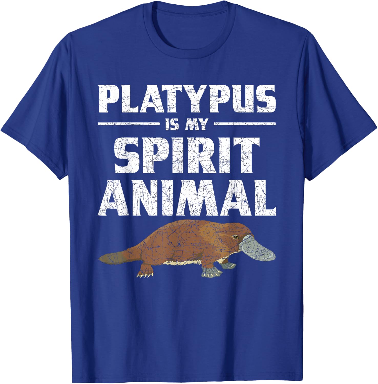 Platypus Is My Spirit Animal Platypus T-Shirt - T-Shirt | Royal