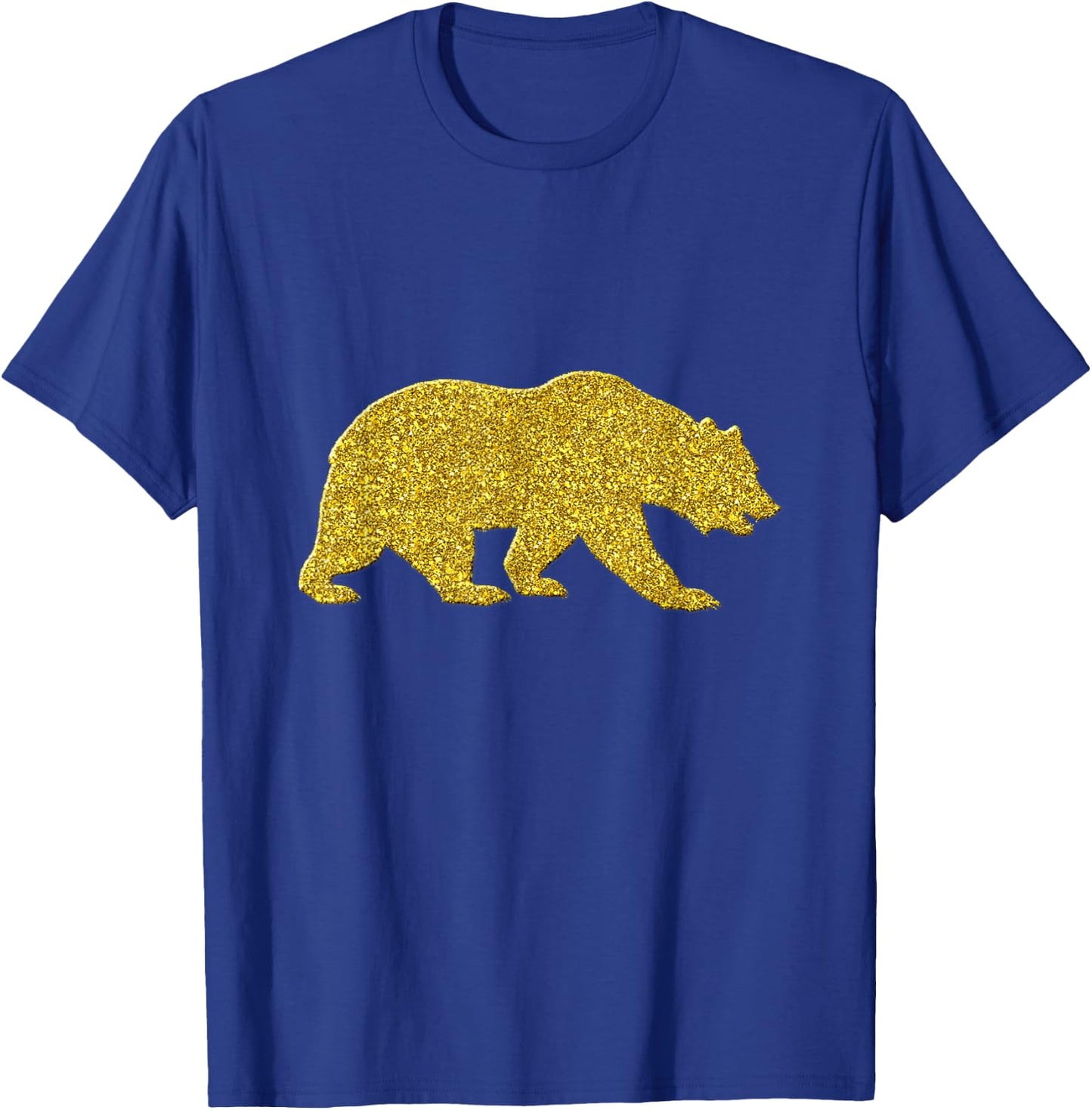 Bear Vintage Golden Retro Animal Symbol T-Shirt - T-Shirt | Royal