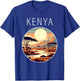 Kenya Scenery Art Deco T-Shirt - T-Shirt | Royal