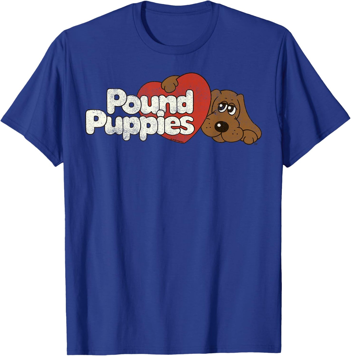 Pound Puppies Big Heart Vintage Logo T-Shirt - T-Shirt | Royal