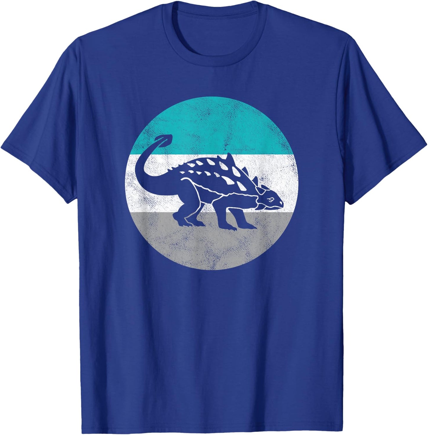 Ankylosaurus Retro Dinosaur Gift or Boys T-Shirt - T-Shirt | Royal