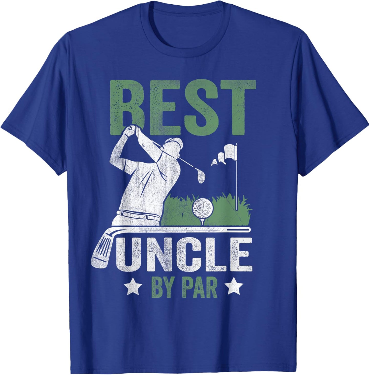 Best Uncle By Par Father's Day Golf Gift T-Shirt - T-Shirt | Royal