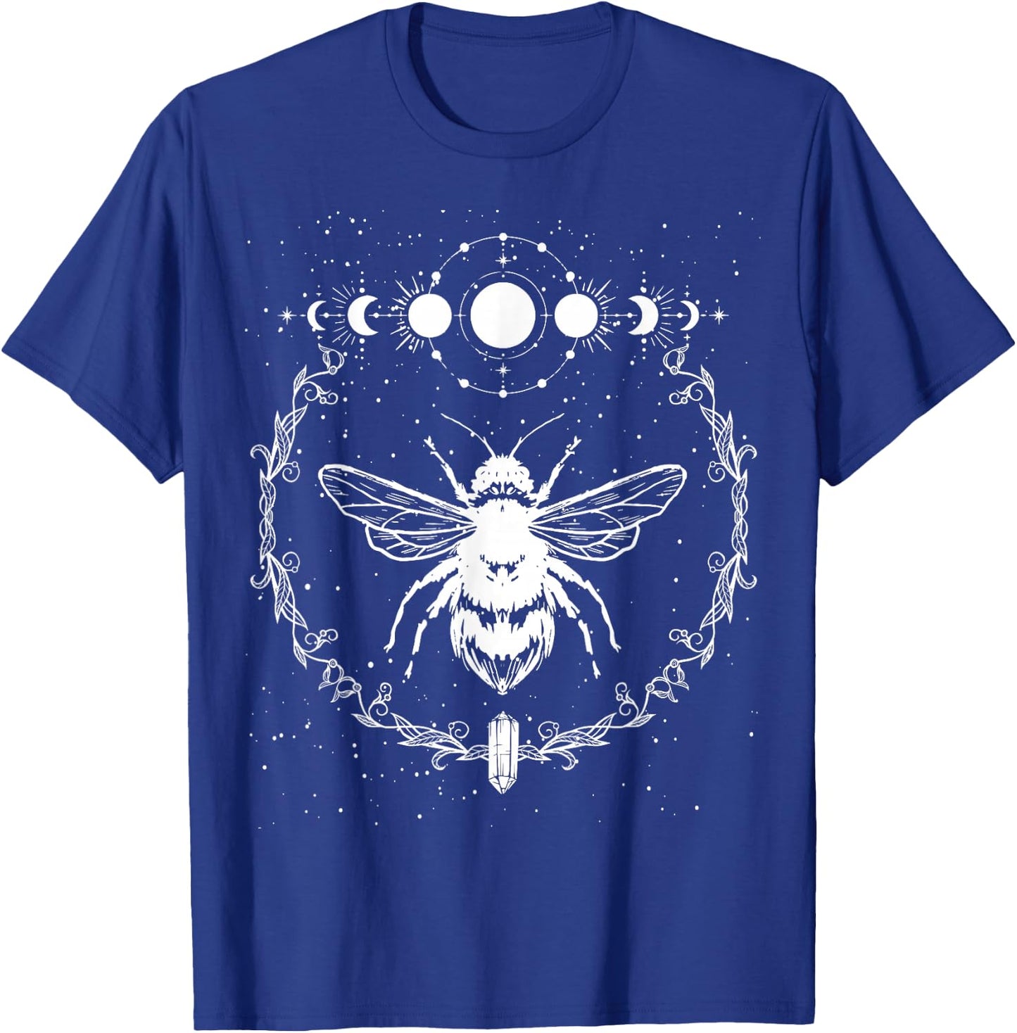 Bee Moon Phases, Crystals Gothic Punk Style Honey Original T-Shirt - T-Shirt | Royal