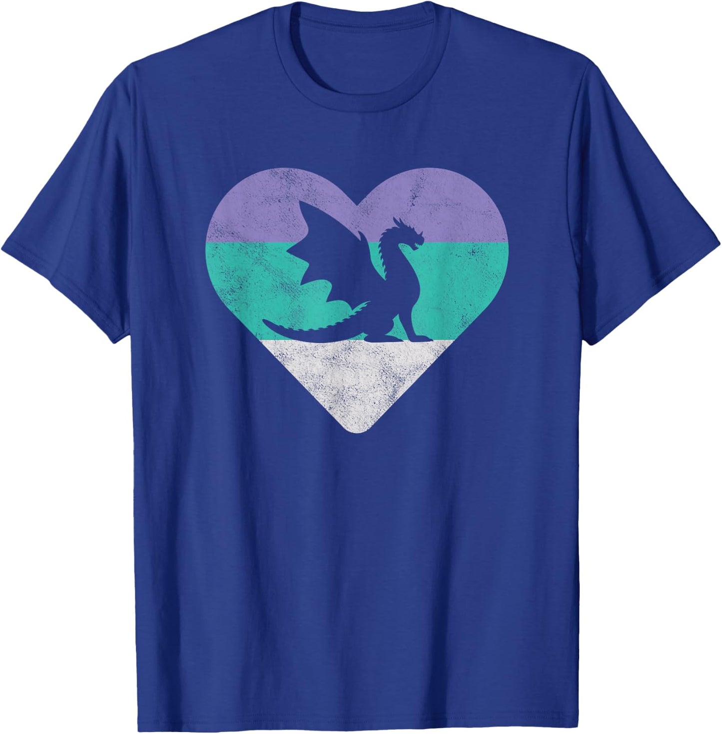 Dragon Retro Gift or Girls T-Shirt - T-Shirt | Royal