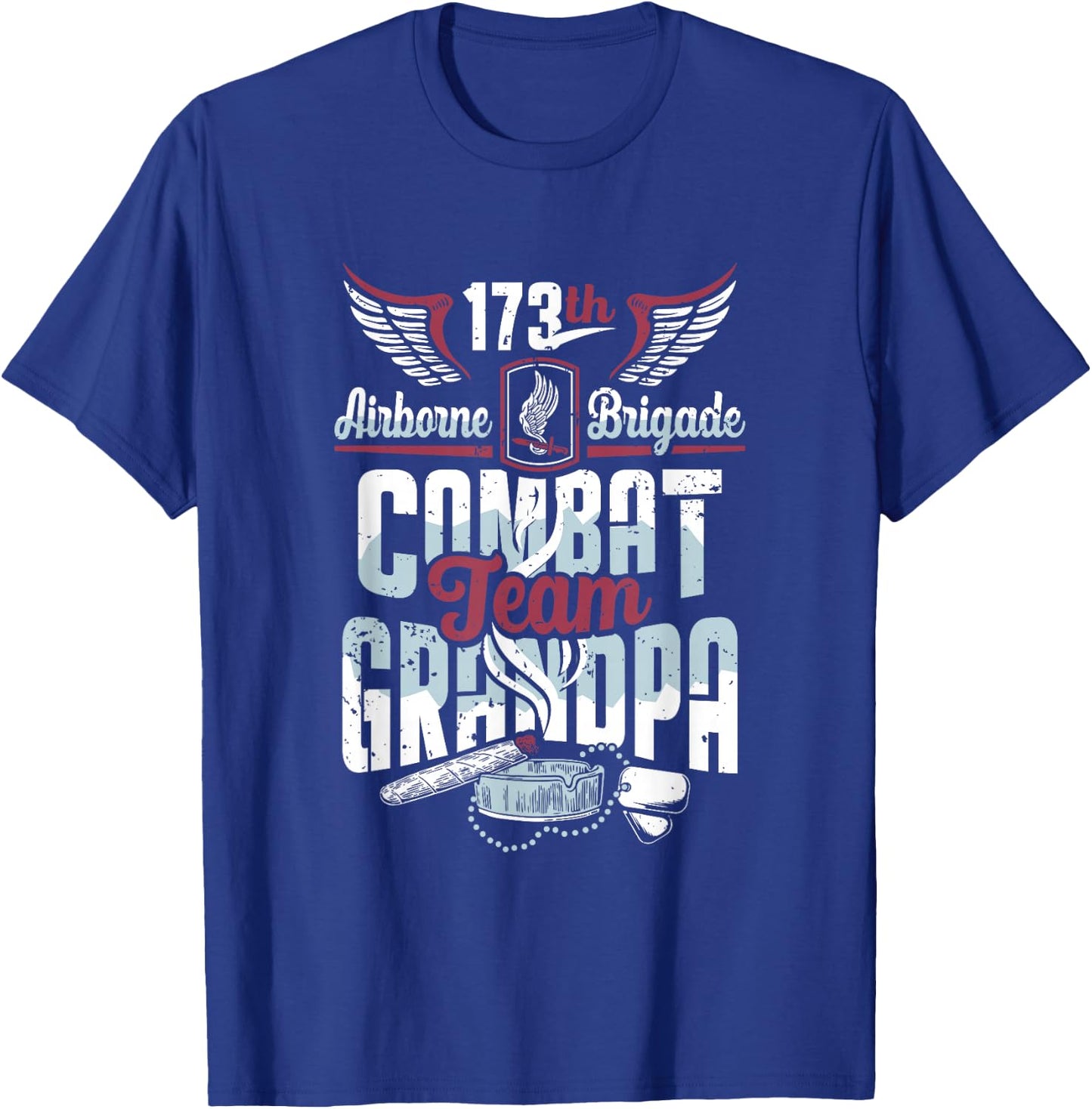 173rd Airborne Brigade Combat Team Grandpa T-Shirt - T-Shirt | Royal