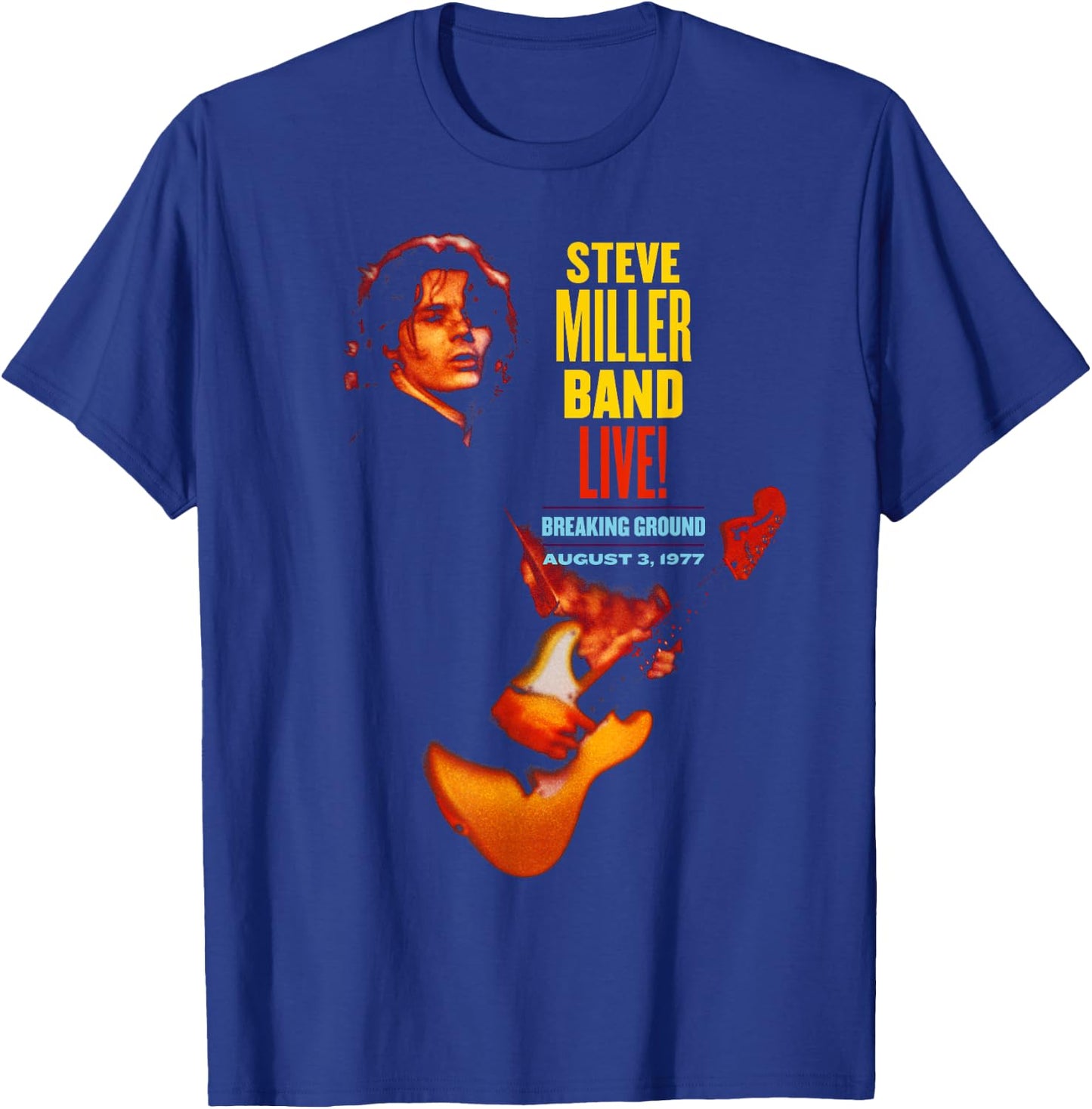 Steve Miller Band - Breaking Ground Live T-Shirt - T-Shirt | Royal