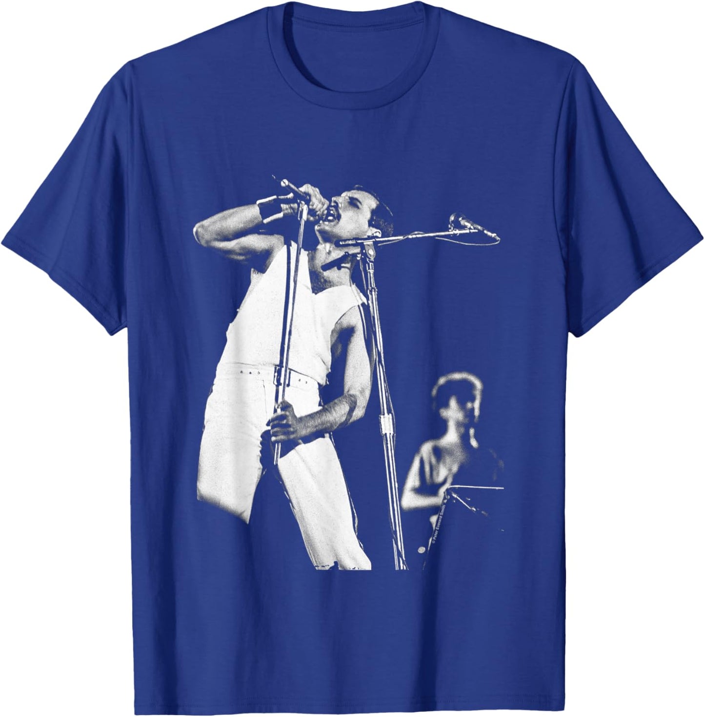 Freddie Mercury John Deacon Queen On Stage By Everard Smith T-Shirt - T-Shirt | Royal