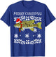 Fish Merry Christmas Ornament Smallmouth Bass Ugly Xmas T-Shirt - T-Shirt | Royal