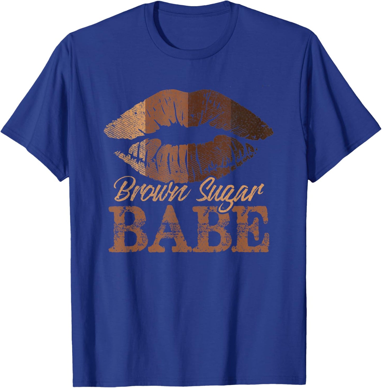 Sugar Babe Brown Proud Black Women Melanin Lips Girls T-Shirt - T-Shirt | Royal
