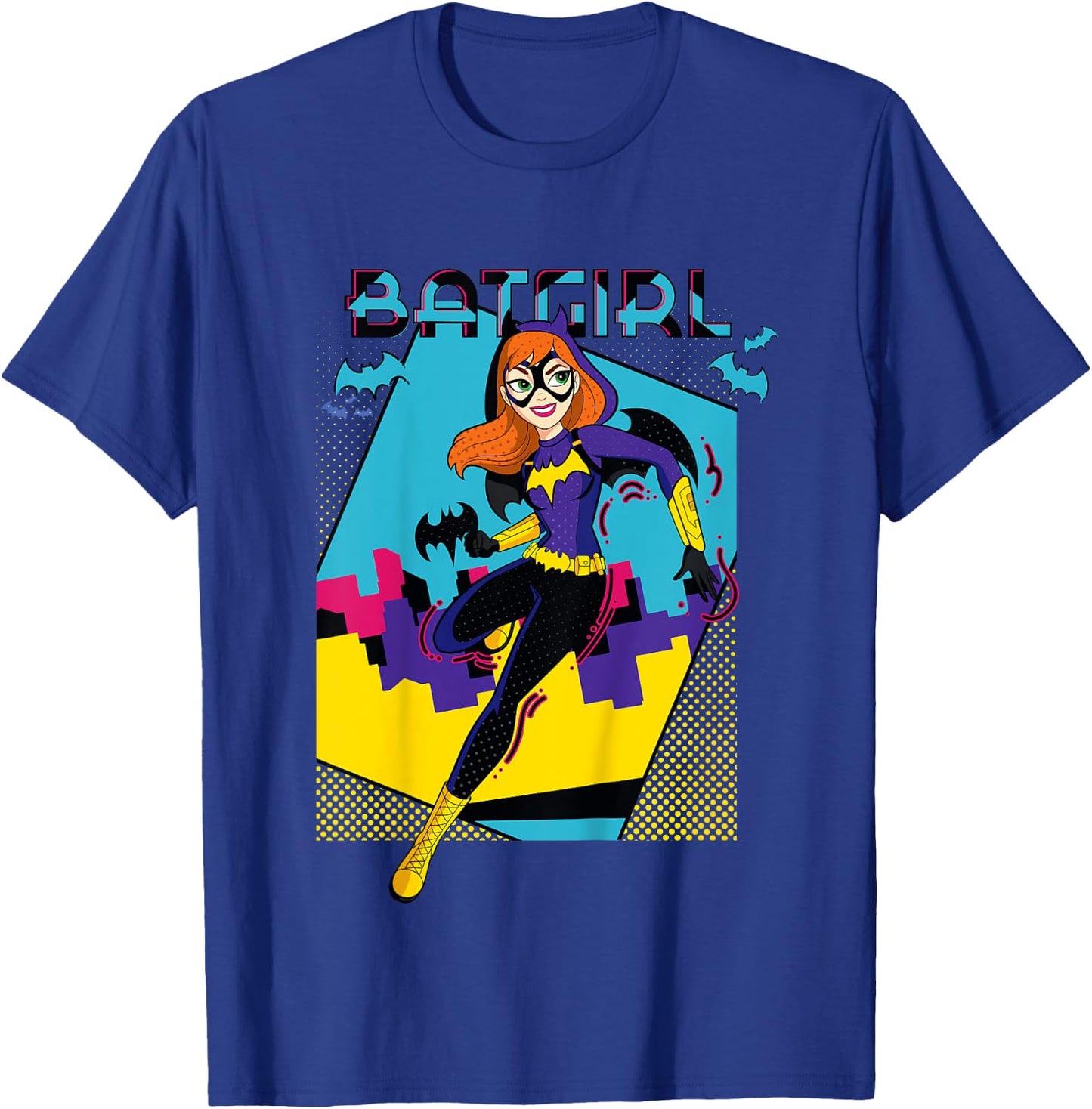 DC Kids Super Hero Girls Batgirl Pop Wow Framed T-Shirt - T-Shirt | Royal