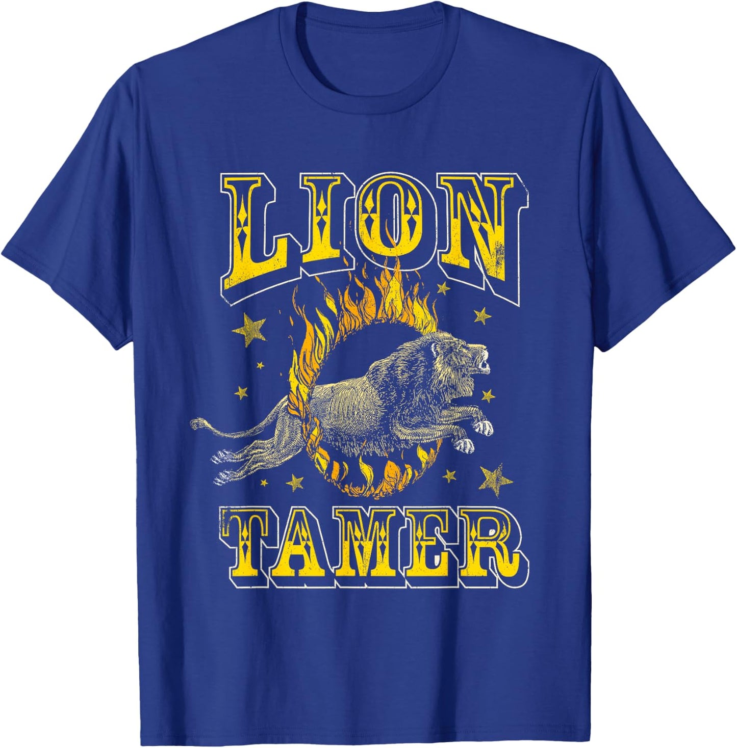 Circus Staff Lion Tamer Vintage Carnival Costume Theme Party T-Shirt - T-Shirt | Royal