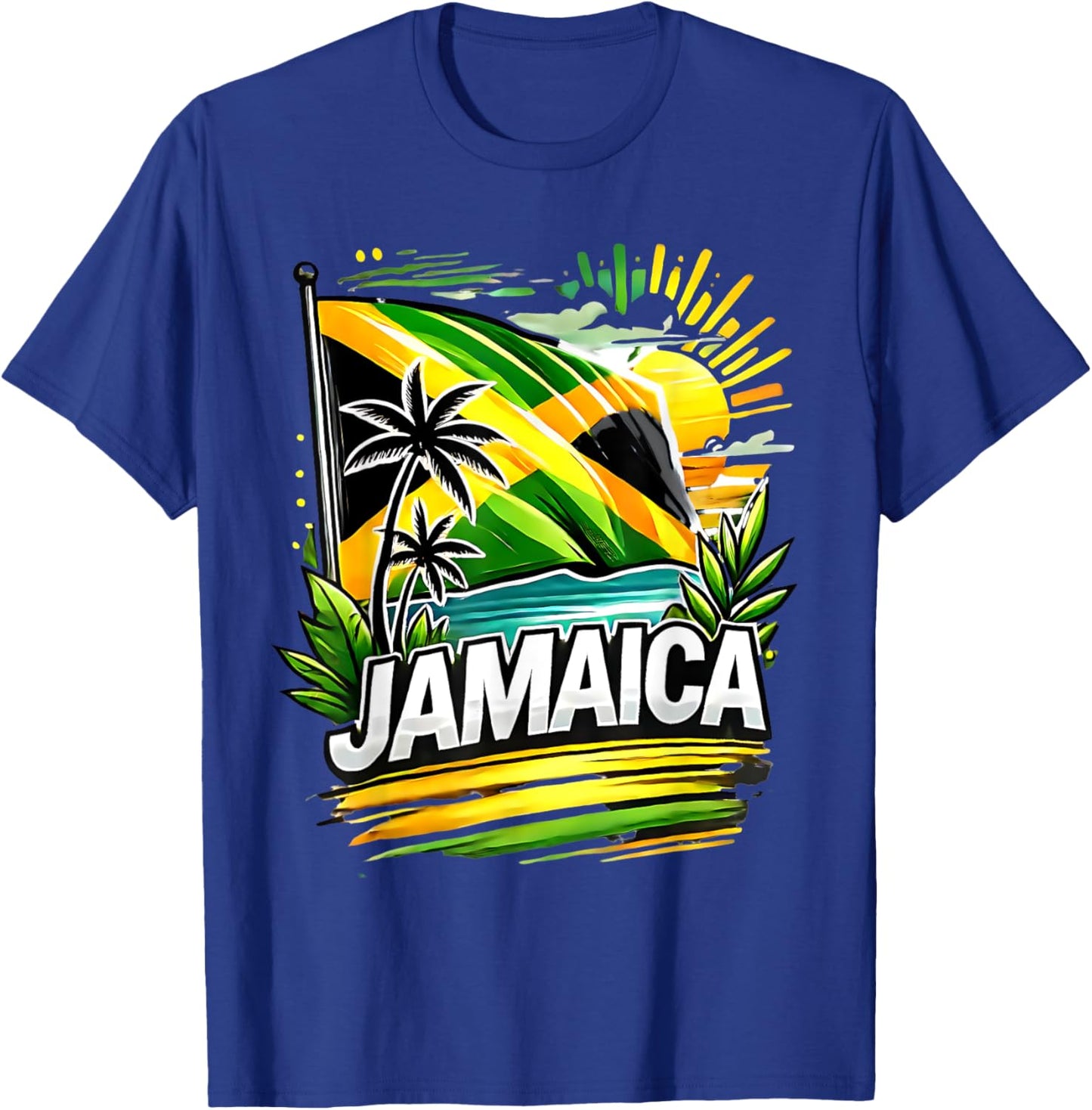 Proud Jamaican Happy Independence Day Jamaica 1962 Men Women T-Shirt - T-Shirt | Royal