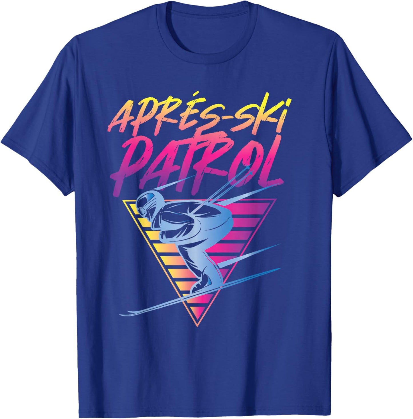 Retro Vintage 80s Apres Ski Patrol T-Shirt - T-Shirt | Royal