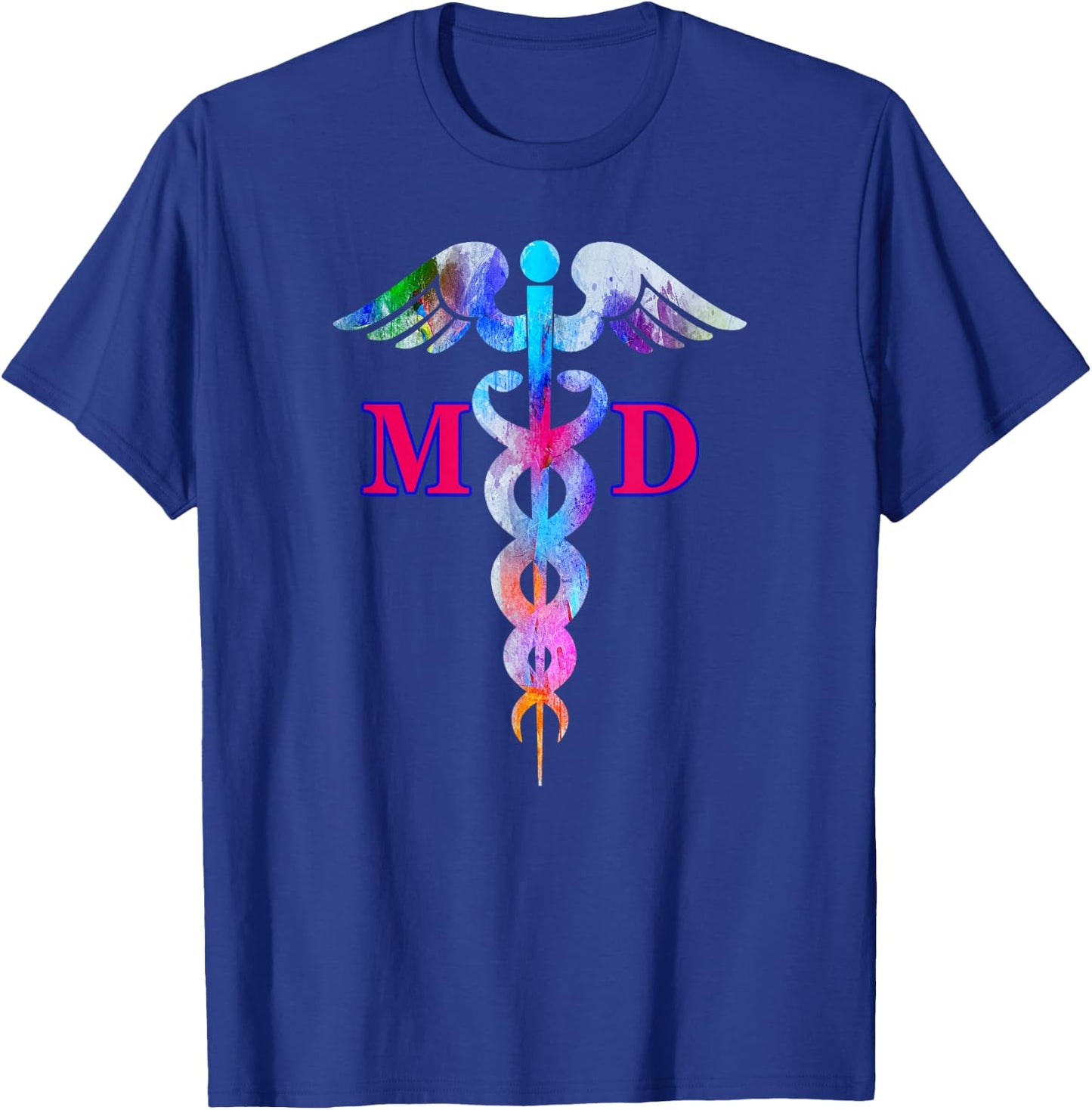 Medical Doctor MD Caduceus Symbol Medical Career Profession T-Shirt - T-Shirt | Royal